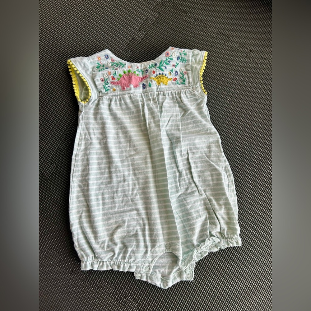 Baby Boden Dinosaur Romper